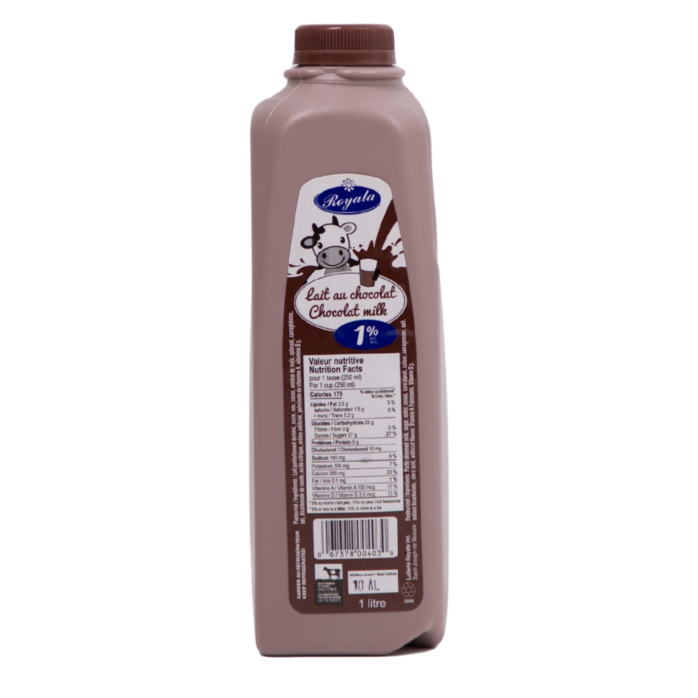 Lait au Chocolat 1% m.g. - Plastique - 1 L