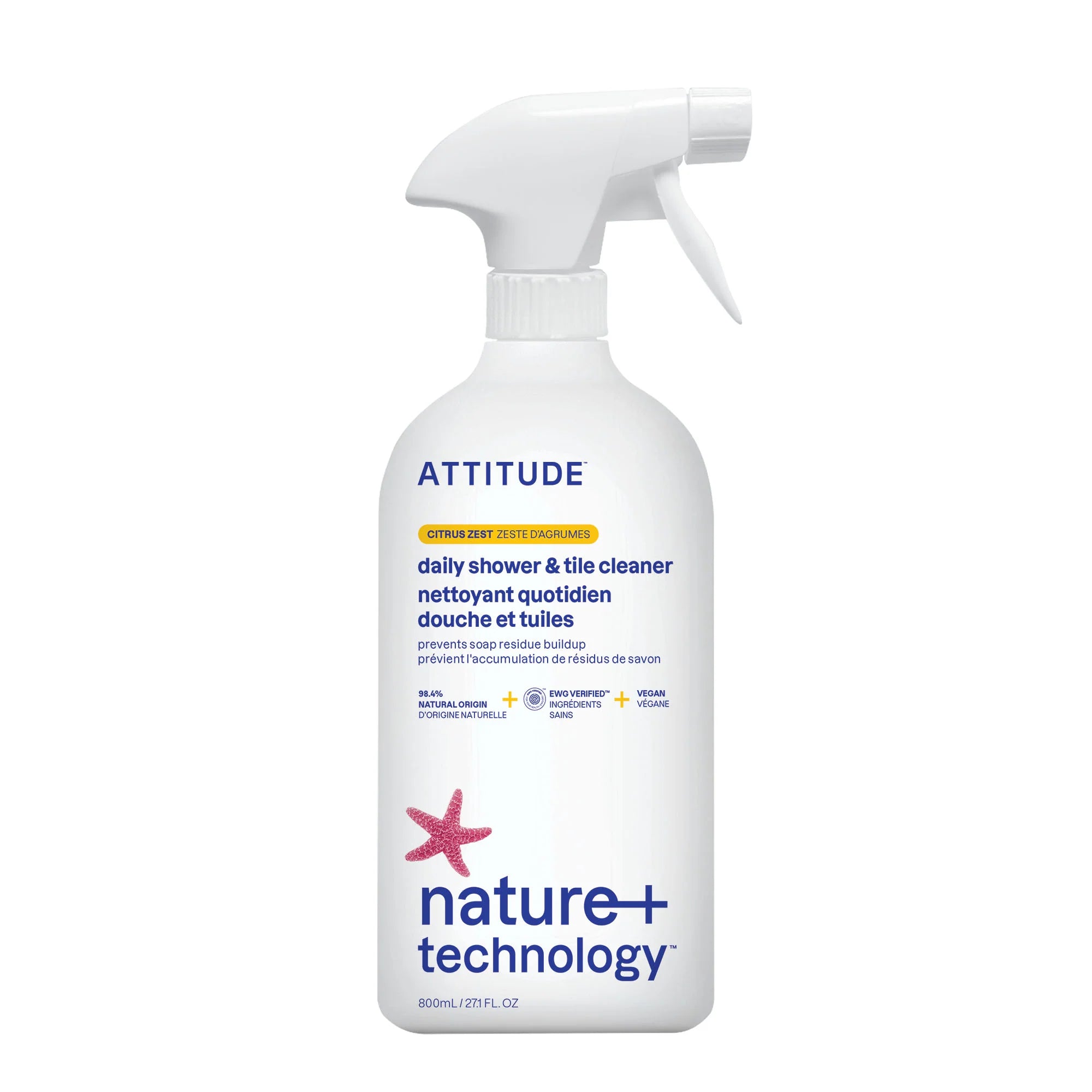 Nettoyant douche et tuiles - Zeste d'agrumes - 800 mL