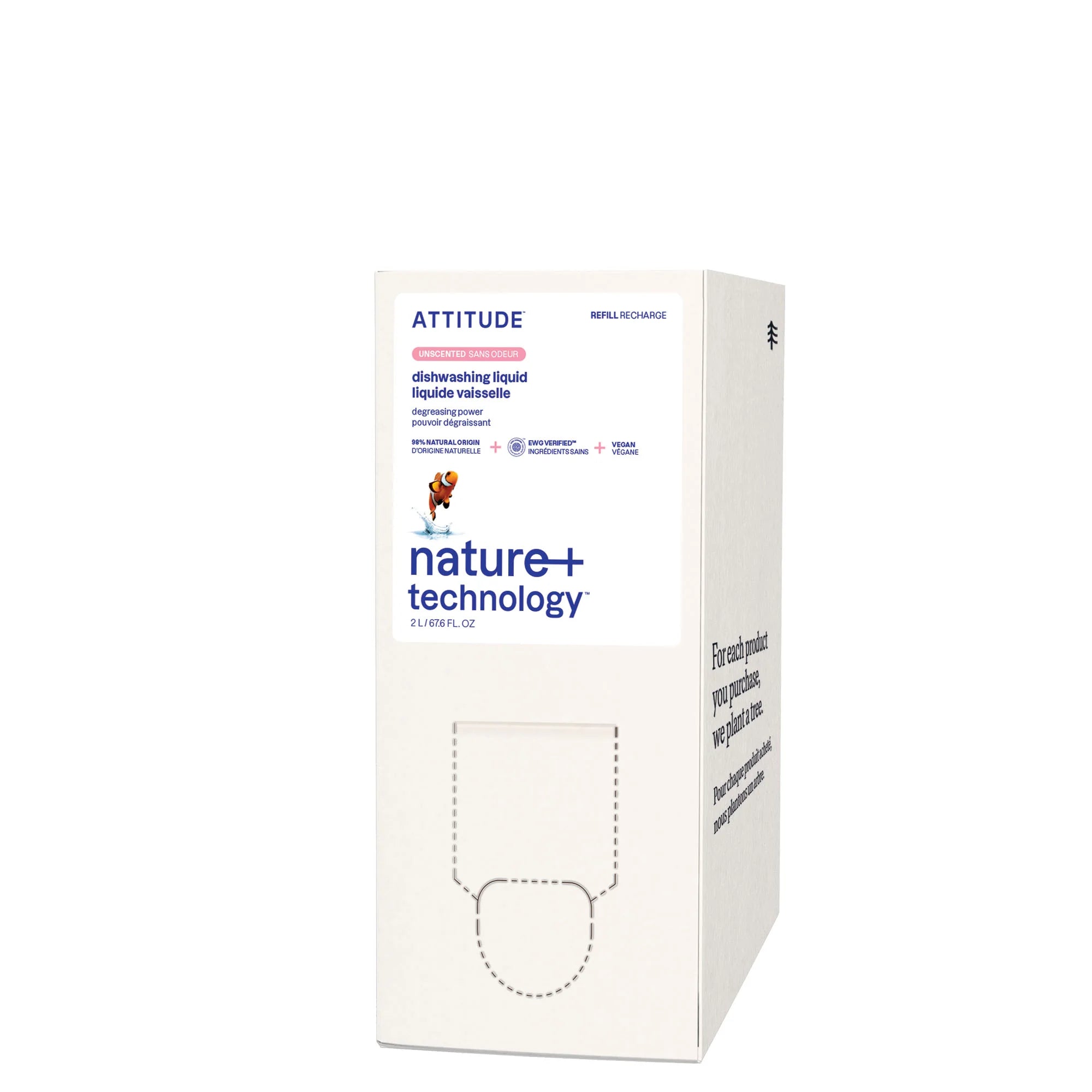 Liquide vaisselle - Sans odeur - Éco-Recharge 2 L