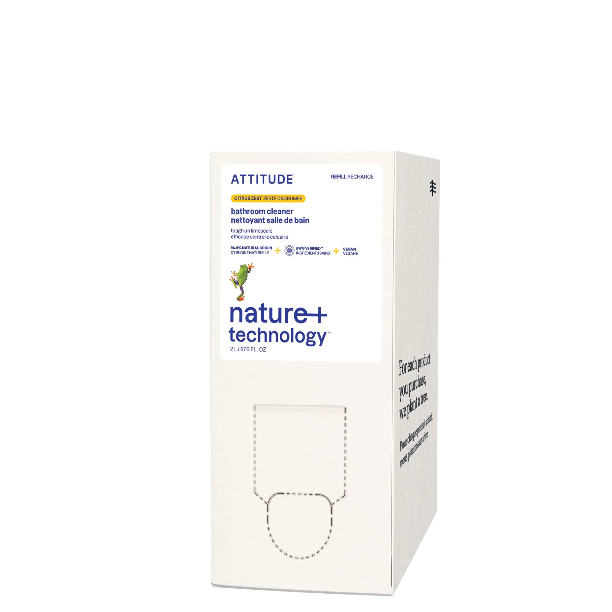 Nettoyant salle de bain - Zeste d'agrumes - Éco-Recharge - 2 L