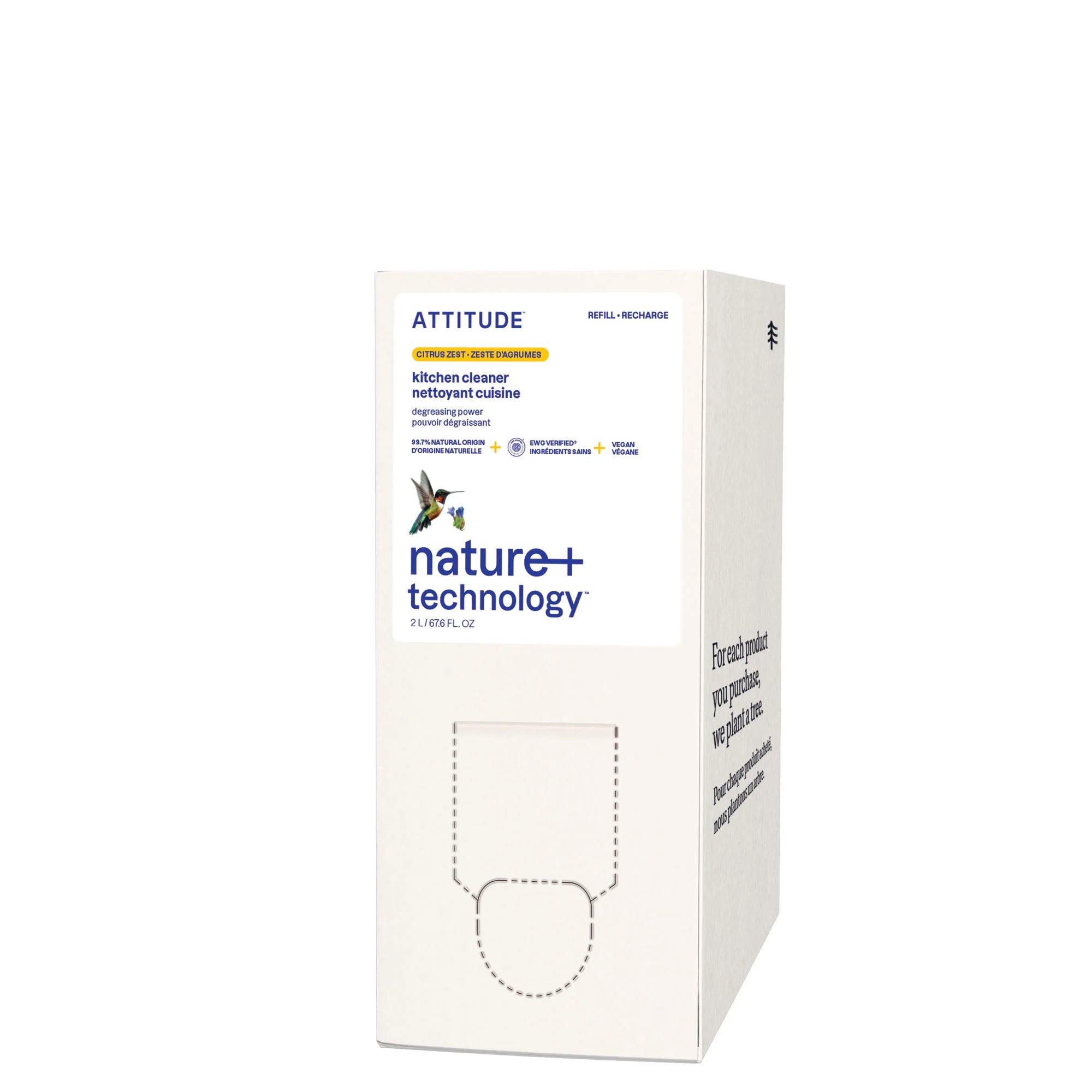 Nettoyant Cuisine - Zeste d'argumes - Éco-Recharge 2 L