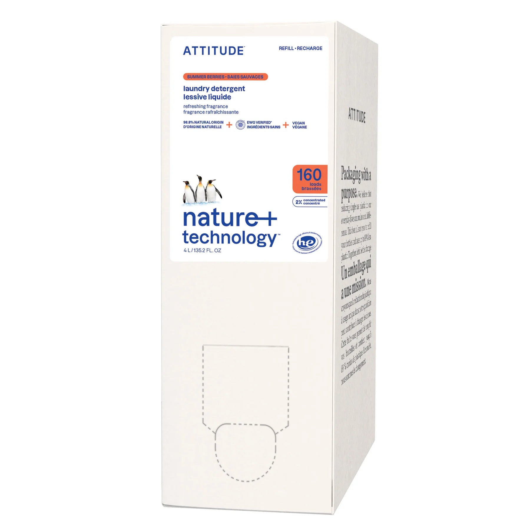 Détergent à lessive - Baies Sauvages - Éco-Recharge - 160 brassées