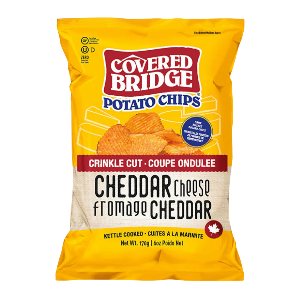 Chips -  Fromage Cheddar Coupe Ondulée - 170 g