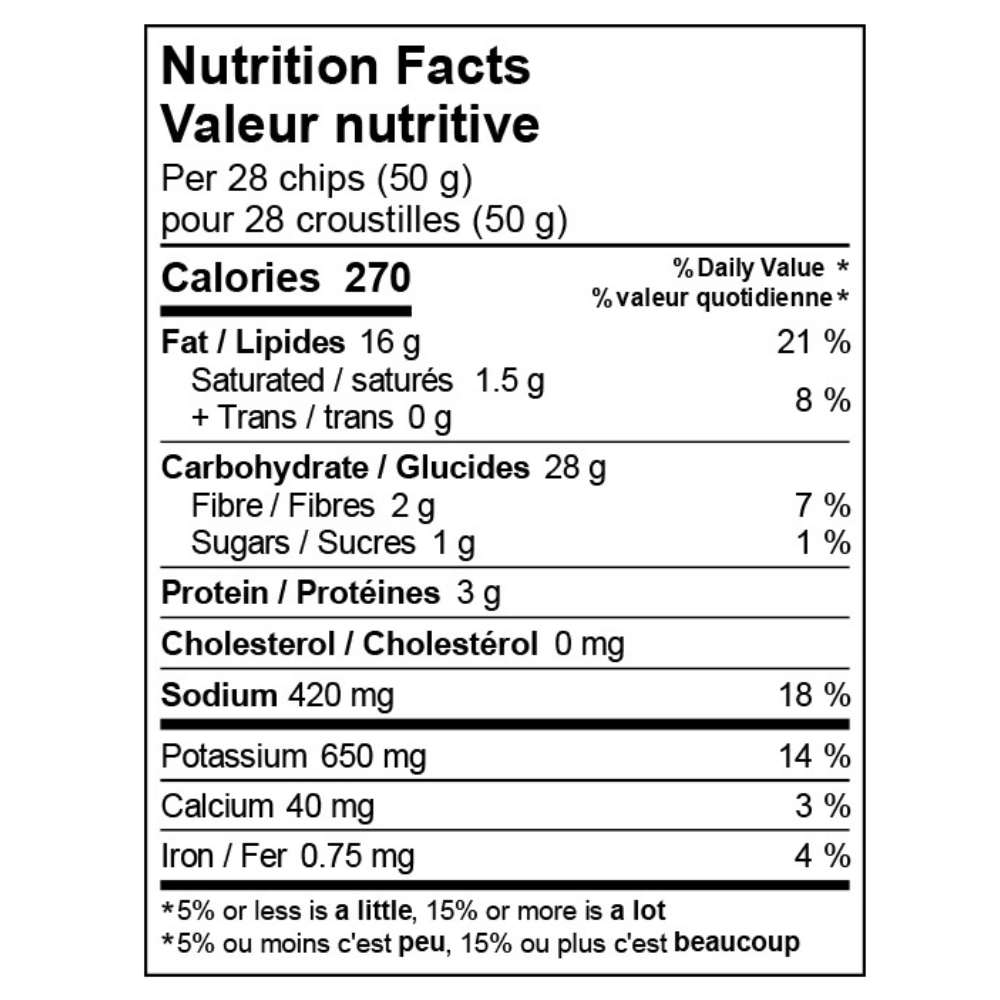 Chips -  Fromage Cheddar Coupe Ondulée - 170 g