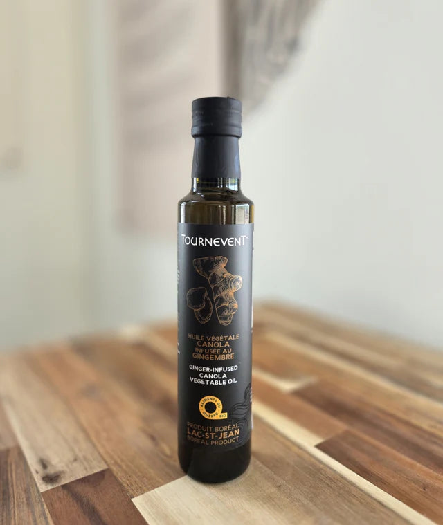 Huile vierge de canola biologique au gingembre - 250 mL