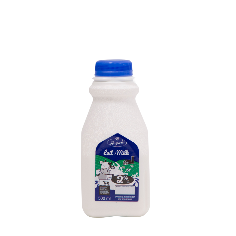 Lait 500 mL 2% m.g. - Plastique - 500 ml