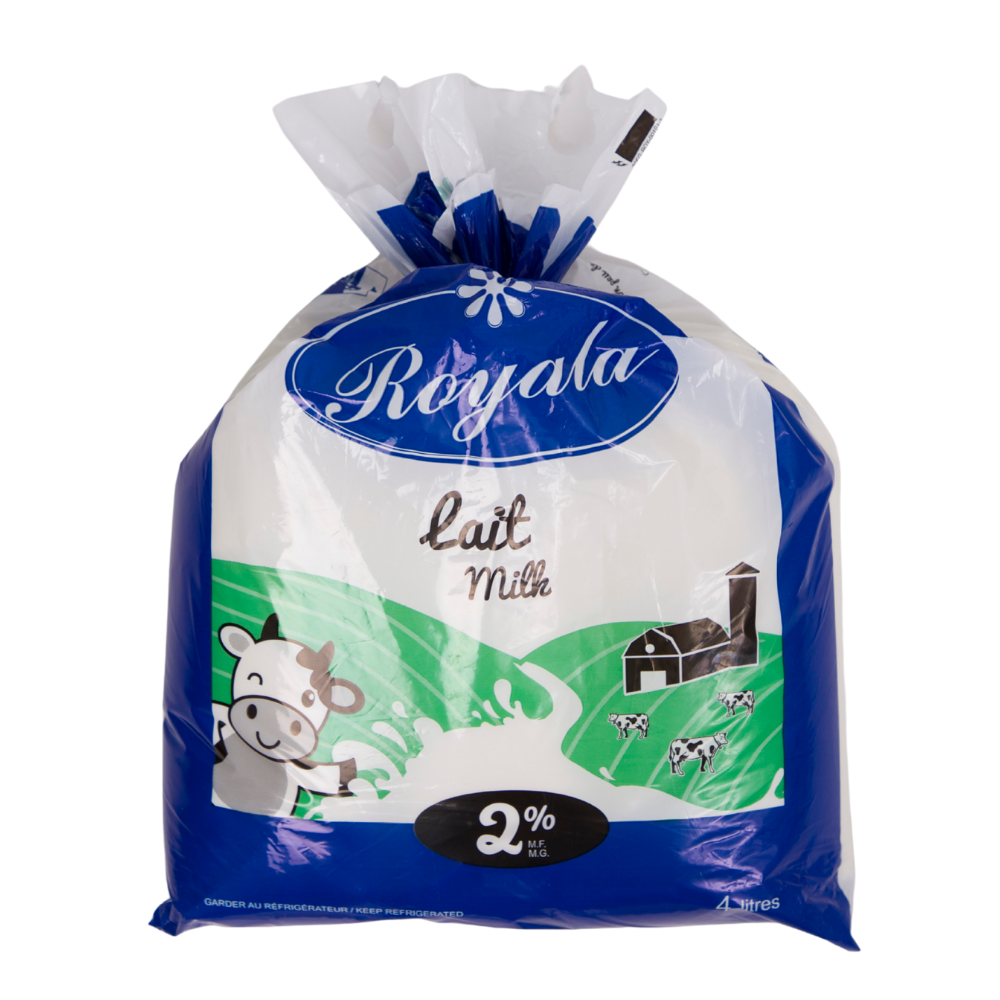 Lait 2% m.g. - Sac - 4 L