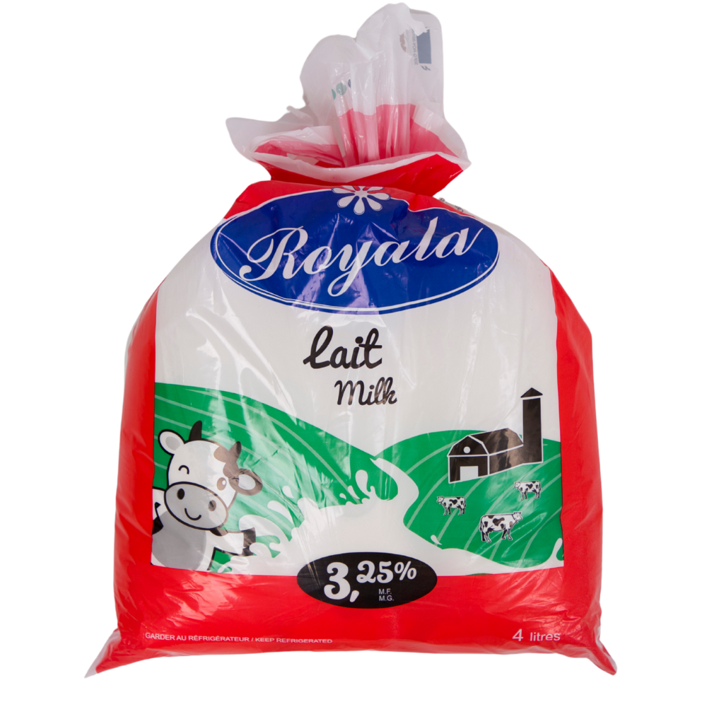 Lait 3,25% m.g. - Sac - 4 L