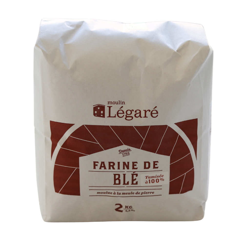 Farine de blé entier 100% 2 kg
