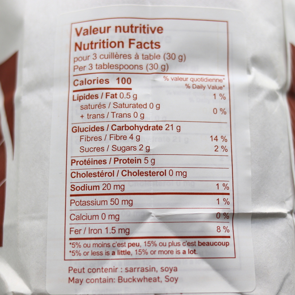 Farine de blé entier 100% 2 kg