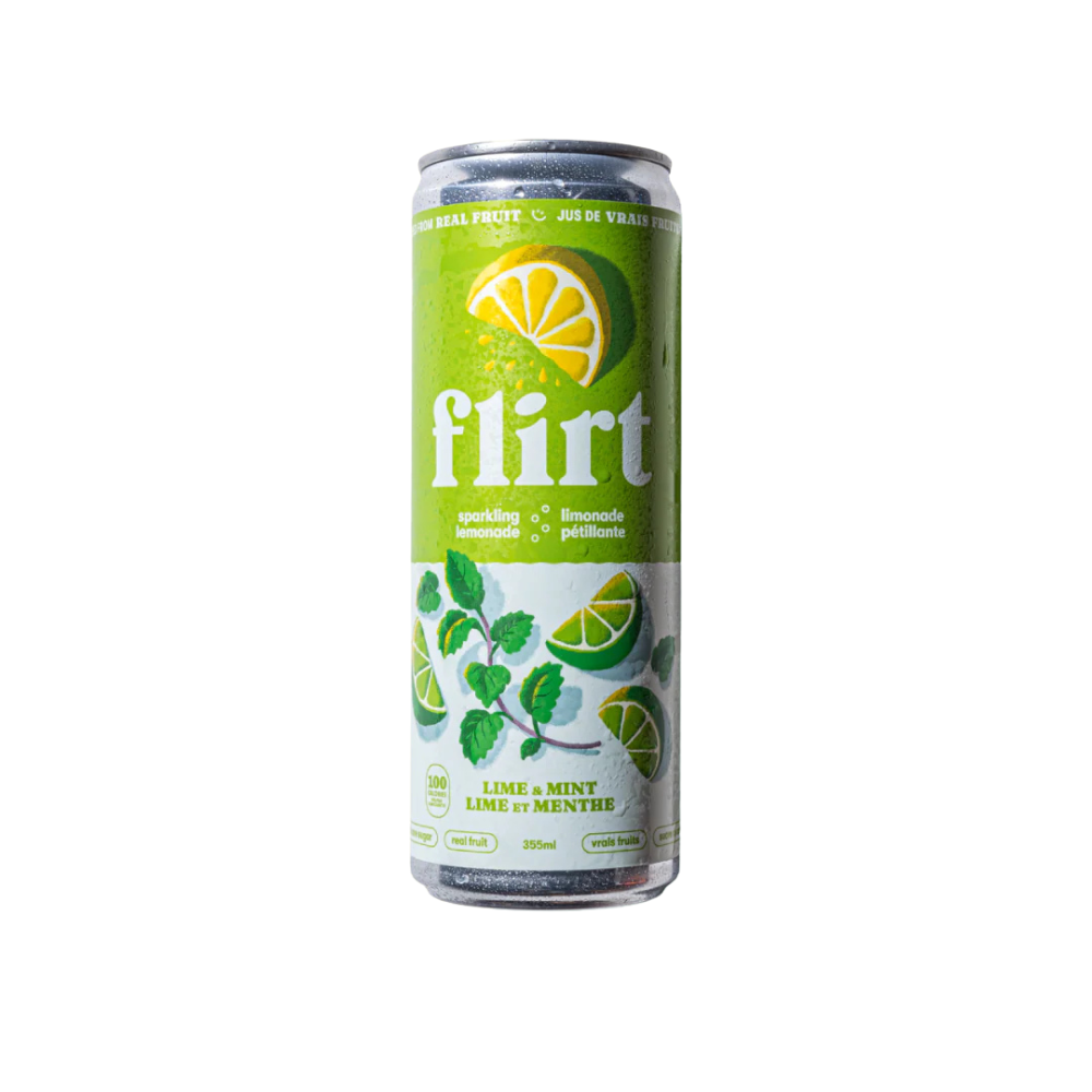 Limonade Pétillante Lime et Menthe - 355 mL