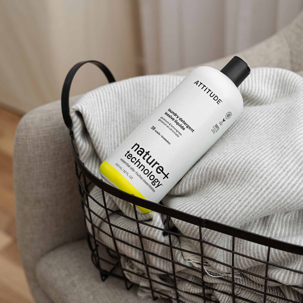 Lessive liquide - huiles essentielles - Géranium et citronnelle - Aluminium - 40 brassées