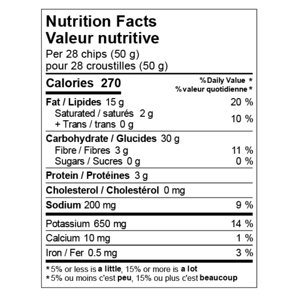 Chips - Sel Rose de l’Himalaya et Huile d’Avocat - 142 g