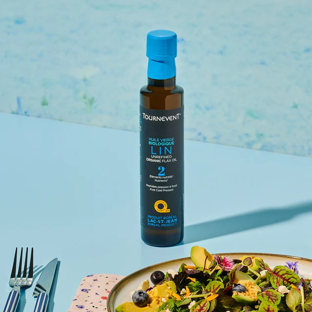 Huile vierge de lin biologique - 250 mL