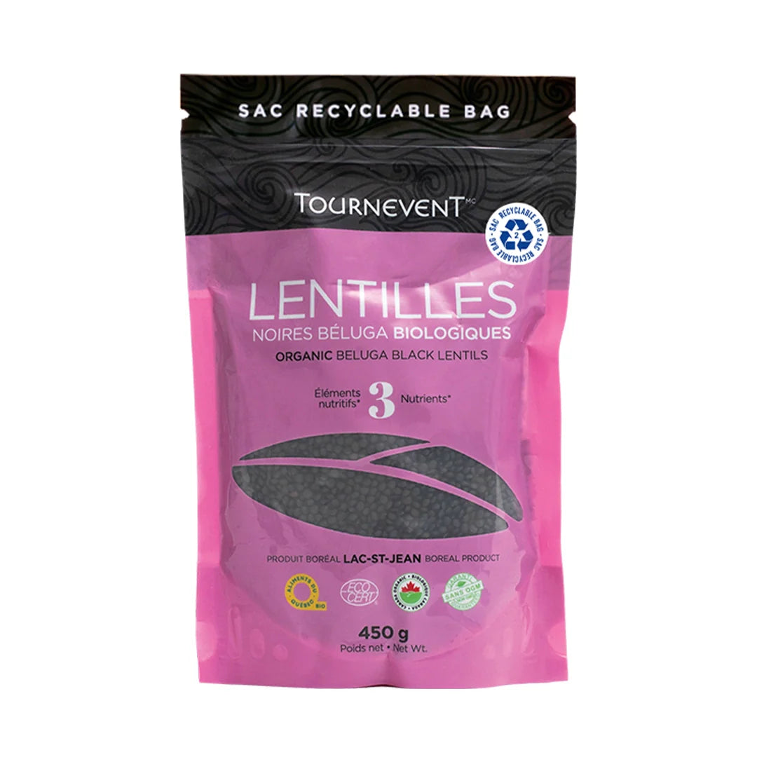 Lentilles noires béluga biologiques - 450 g