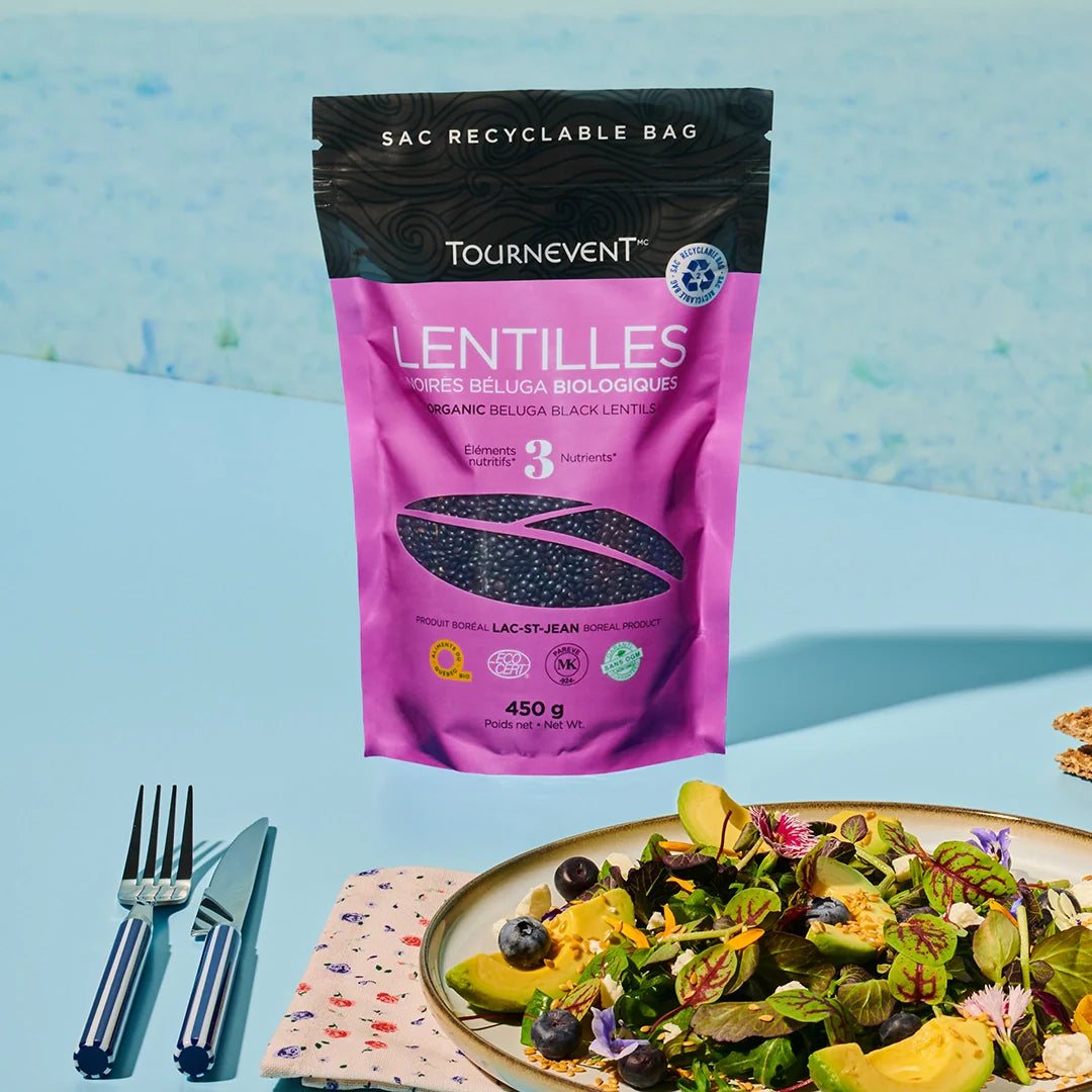 Lentilles noires béluga biologiques - 450 g