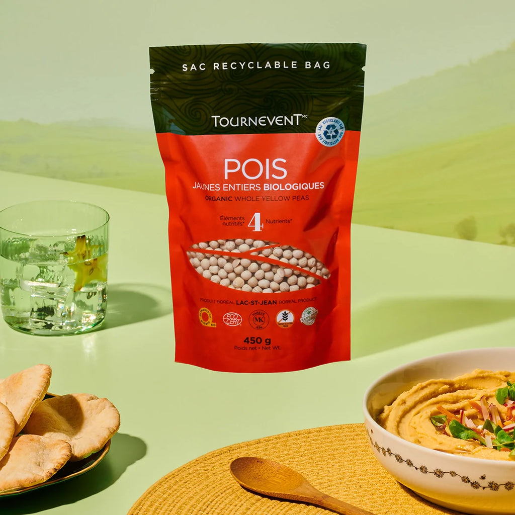 Pois jaunes entiers biologiques - 450 g