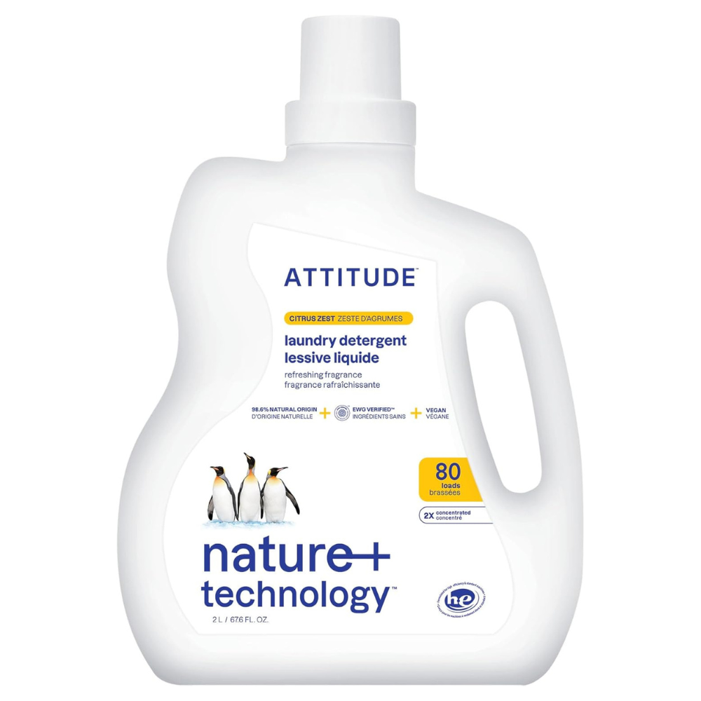 Détergent à lessive - Zeste d'agrumes - Plastique - 80 brassés